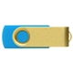 Type - C USB Flash Drive Gold Swivel