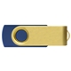 Type - C USB Flash Drive Gold Swivel