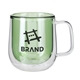 8.4 oz Double Walled Colored Glass Mug
