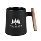 11 oz Ceramic Mug With Wooden Handle