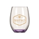 Wine OClock 9oz ARC Stemless Wine Glass C8832 with Color Bottom
