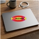 4 x 2 Oval Full Color Removable 6 Mil Kiss - Cut Stickers