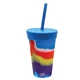 SiliPint Silicone 16 oz Straw Tumbler