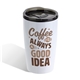 Optima 14 oz Stainless Steel / Polypropylene Tumbler - Coffee