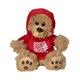 TED T. BEAR w / HOODIE 6 Plush Teddy Bear With Hoodie