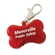 Bone Shaped Reflector Pet Tag with Strobe