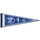 9 x 24 Classic White Felt Pennant - With 1 sewn Strip