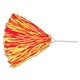 6 Stick Handle Unimprinted Pom - 500 streamers