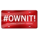 Acrylic License Plate - 12 x 6 - Printed on Metallic With Laser Cuts