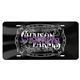 Acrylic License Plate - 12x6 - full Color Imprint on Metallic