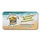 Acrylic License Plate - 12 x 6 - Full Color Imprint on White