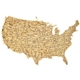 XXL Destination USA Cutting Board