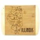 A Slice of Life Illinois Serving Cutting Board