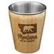 Montana State Bamboo and Stainless Steel Shot Glass