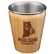 Rhode Island State Bamboo and Stainless Steel Shot Glass