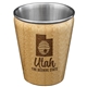 Utah State Bamboo and Stainless Steel Shot Glass