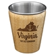 Virginia State Bamboo and Stainless Steel Shot Glass