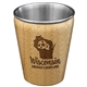 Wisconsin State Bamboo and Stainless Steel Shot Glass