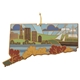 Connecticut State Shaped Serving and Cutting Board with Artwork by Summer Stokes