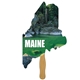 Maine State Shape Hand Fan Full Color (1 Side)
