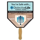 Home Plate Hand Fan Full Color (1 Side)