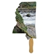 Mississippi State Shape Hand Fan Full Color (1 Side)