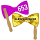 Large Bow Tie Auction Hand Fan Full Color