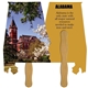 Alabama State Shape Hand Fan Full Color (2 Sides)