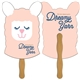 Llama Hand Fan Full Color (2 Sides)