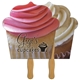 Cupcake Hand Fan Full Color (2 Sides)