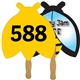 Bee Auction Hand Fan Full Color