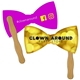 Large Bow Tie Hand Fan Full Color (2 Sides)