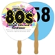Elliptical Auction Hand Fan Full Color