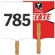 Banner Auction Hand Fan Full Color