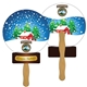 Snow Globe Hand Fan Full Color (2 Sides)