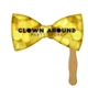 Large Bow Tie Hand Fan Full Color (1 Side)