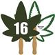Cannabis Auction Hand Fan Full Color