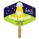 Hexagon Hand Fan Full Color (1 Side) 9.5 X 7.5