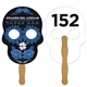 Skull Auction Hand Fan Full Color