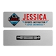 1 x 3 Name Badge - Pin Back