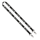 IMPORT Rush 5/8 Polyester 2- Ended Lanyard with Dual Sewn Silver Metal Split - Ring
