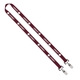 IMPORT Rush 5/8 Polyester 2- Ended Lanyard with Dual Sewn Silver Metal Split - Ring