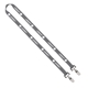 IMPORT Rush 5/8 Polyester 2- Ended Lanyard with Dual Sewn Silver Metal Split - Ring
