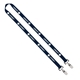 IMPORT Rush 5/8 Polyester 2- Ended Lanyard with Dual Sewn Silver Metal Split - Ring