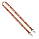 IMPORT Rush 5/8 Polyester 2- Ended Lanyard with Dual Sewn Silver Metal Split - Ring