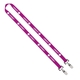 IMPORT Rush 5/8 Polyester 2- Ended Lanyard with Dual Sewn Silver Metal Split - Ring