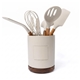 Radcliffe Stoneware Utensil Holder And Spatula Set