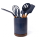 Radcliffe Stoneware Utensil Holder And Spatula Set