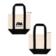 Mini TJ Dual - Pocket Canvas Tote Bag