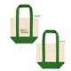 Mini TJ Dual - Pocket Canvas Tote Bag
